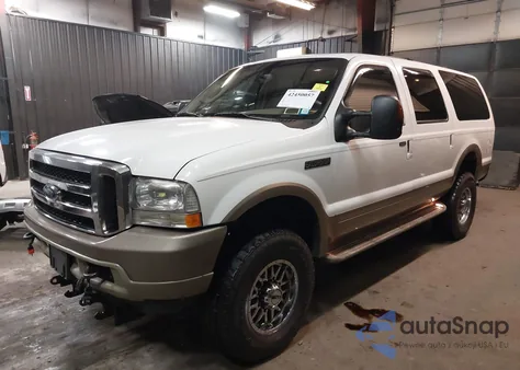 2004 Ford Excursion Eddie Bauer из США, поврежденный, VIN 1FMSU45P24EC92538